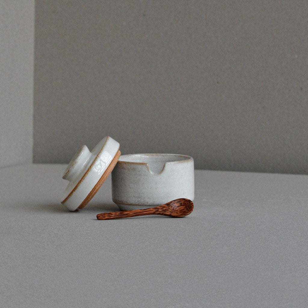 Sugar Bowl with Spoon, Snow White