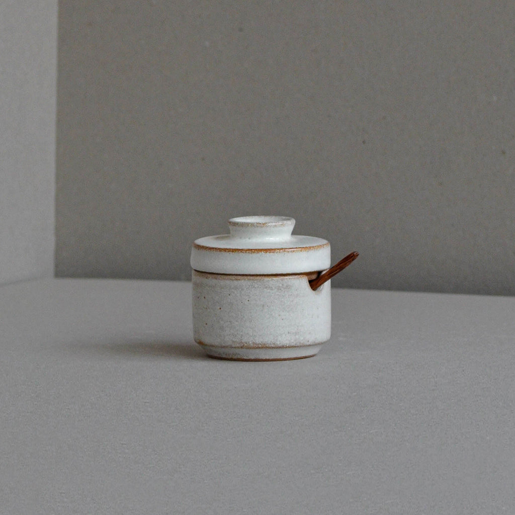 Sugar Bowl with Spoon, Snow White
