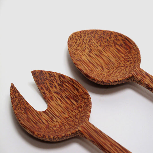 Salad Servers, Coconut Palm Wood