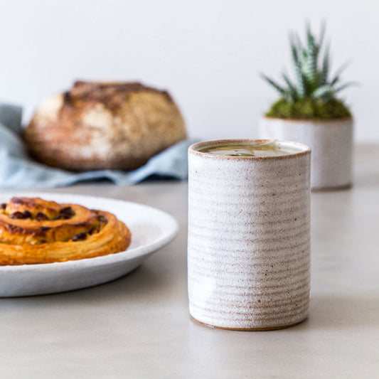 Stoneware Beaker, Snow White