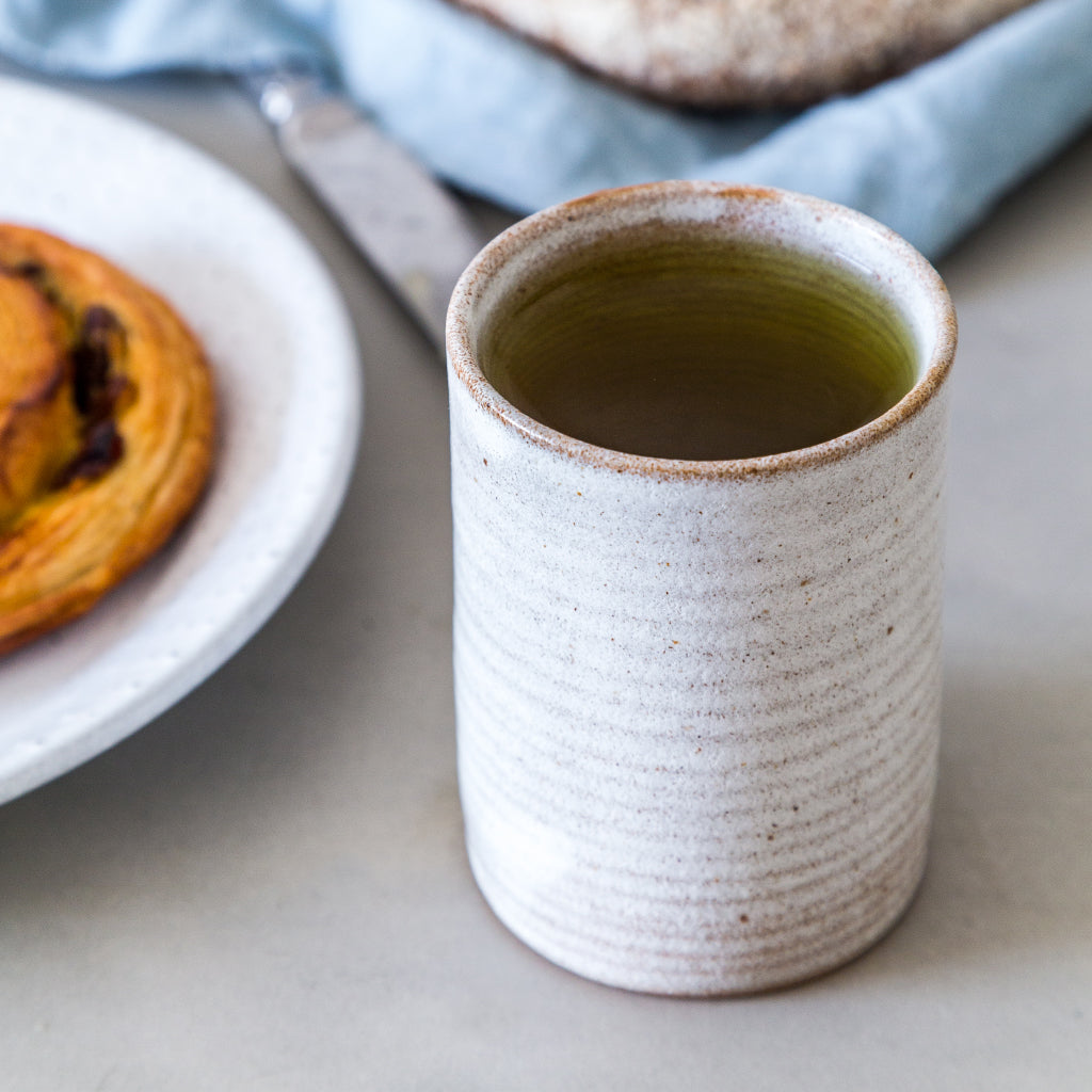 Stoneware Beaker, Snow White