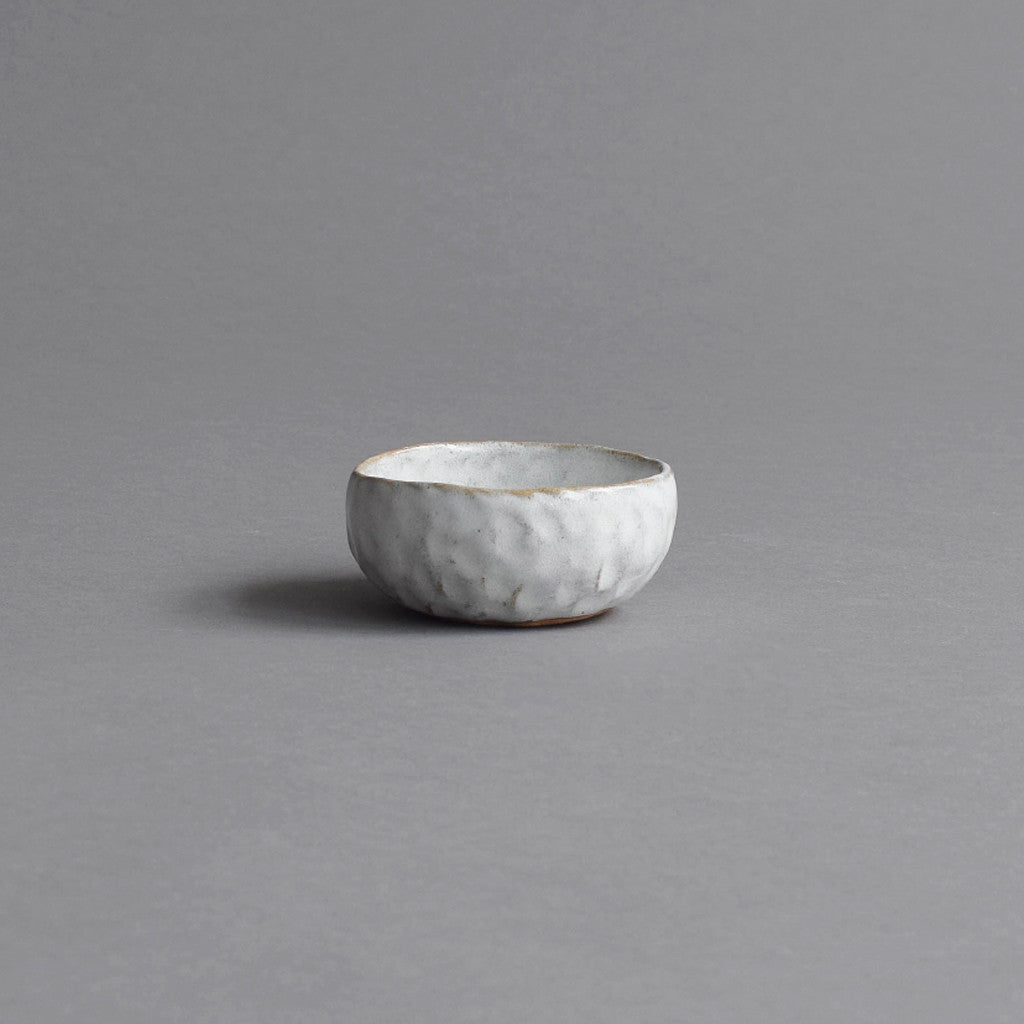Hand Moulded Condiment Bowl, Snow White