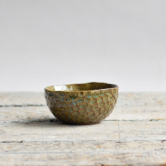 Coral Condiment Bowl, Green