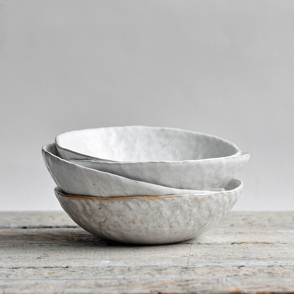 Hand Moulded Pasta Bowl, Snow White
