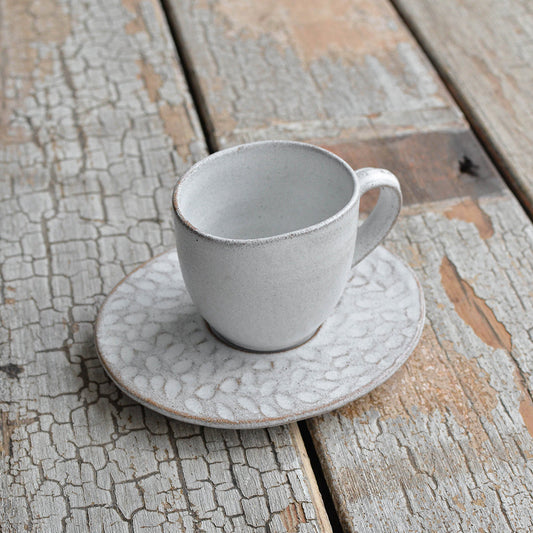 Oval Teacup & Saucer, Snow White
