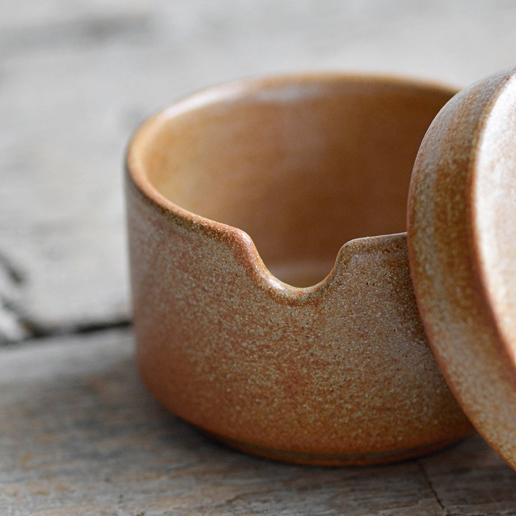 Sugar Bowl with Spoon, Rust