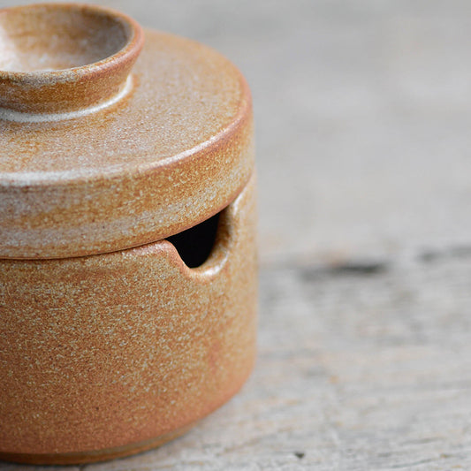Sugar Bowl with Spoon, Rust