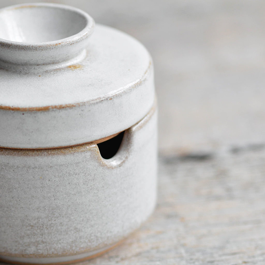 Sugar Bowl with Spoon, Snow White