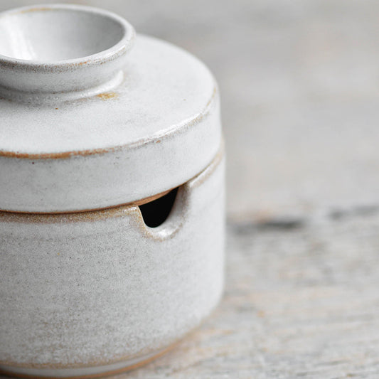 Sugar Bowl with Spoon, Snow White
