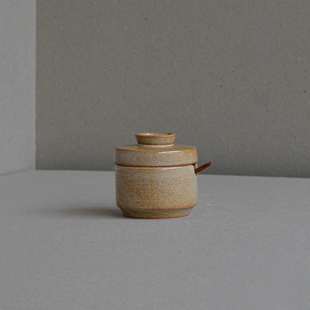 Sugar Bowl with Spoon, Rust
