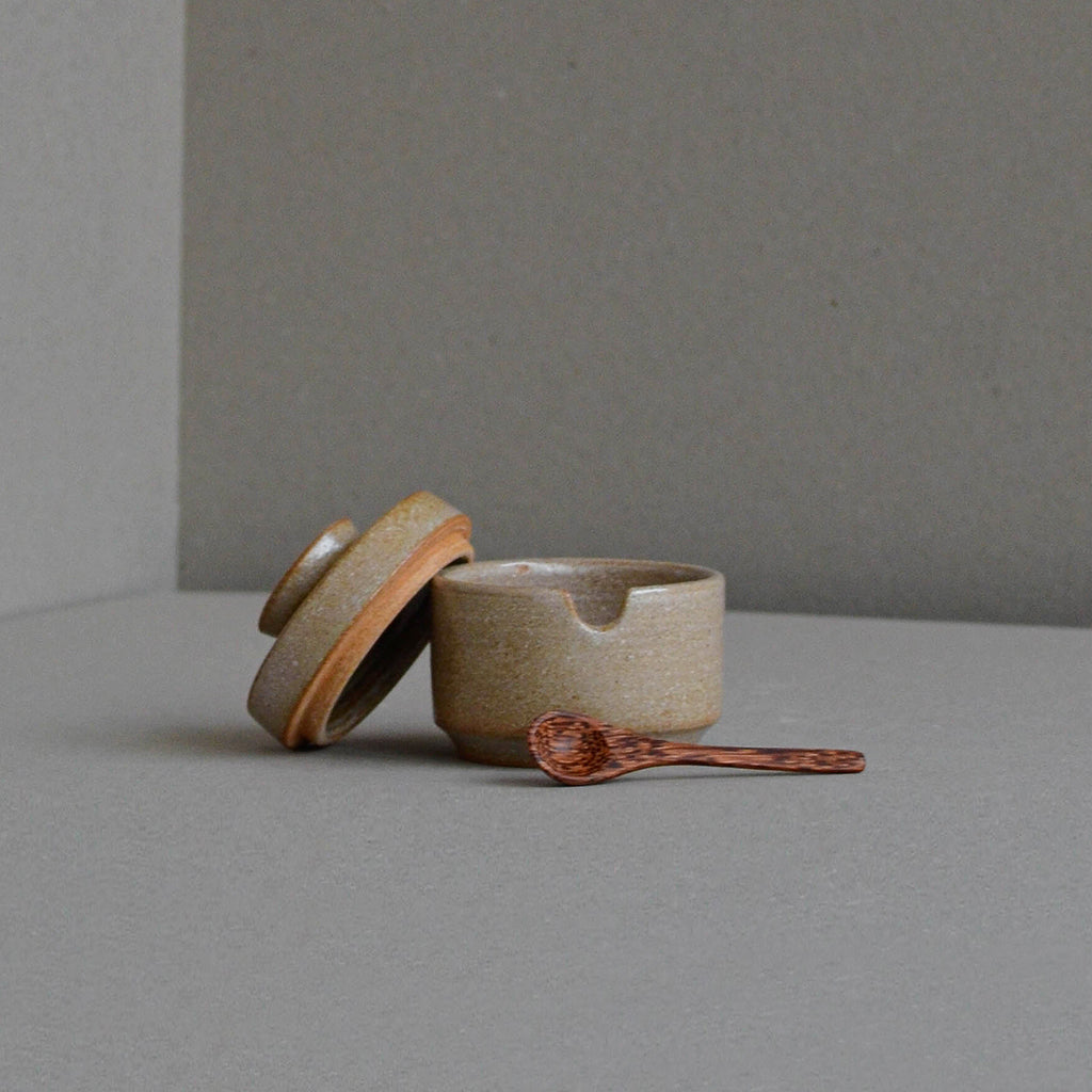 Sugar Bowl with Spoon, Rust