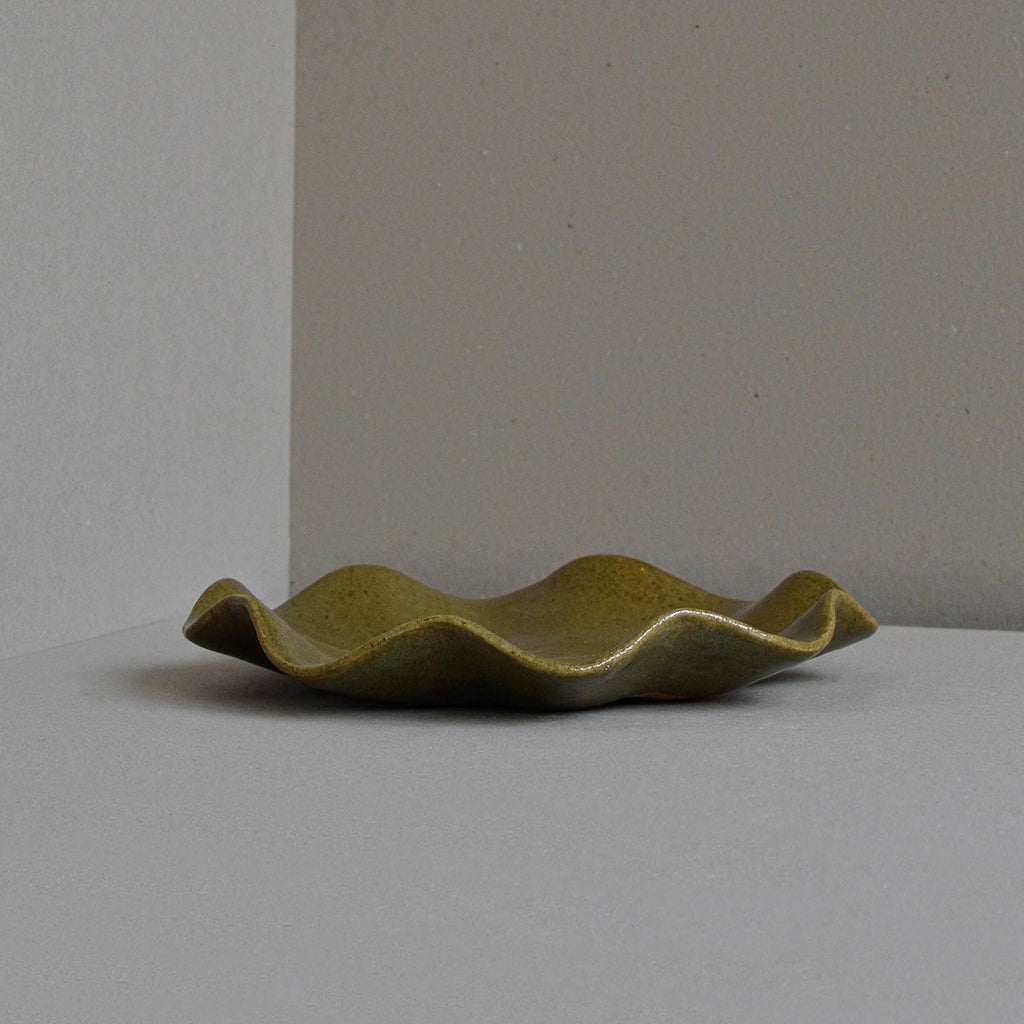 Water Lily Plate, Large, Green