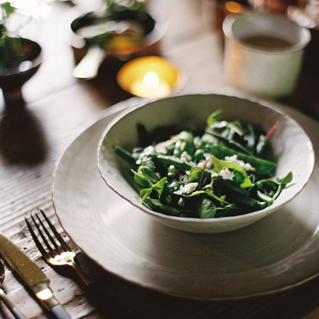 Hand Moulded Pasta Bowl, Snow White